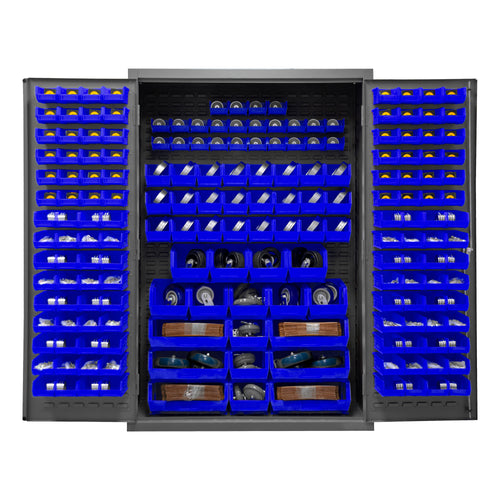 Cabinet, 186 Blue Bins