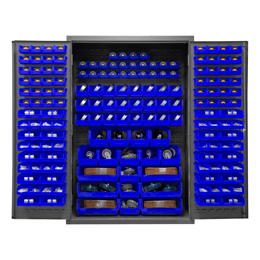 Cabinet, 186 Blue Bins