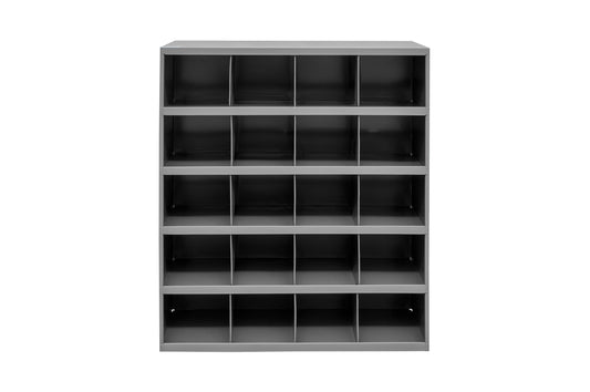 12" Deep, 20 Opening Bin, Gray