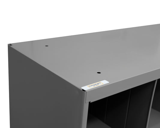12" Deep, 20 Opening Bin, Gray