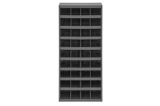 12" Deep, 36 Opening Bin, Gray