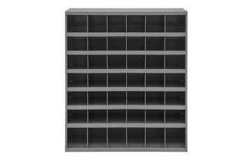 12" Deep, 42 Opening Bin, Gray