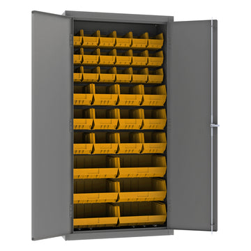 Cabinet, 36 Yellow Bins