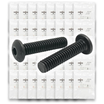 Metric 12.9 Alloy Allen Button Head Socket Cap Screws Bolts Black Oxide Assortment - 904 PCS