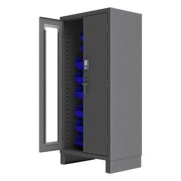 Access Control Cabinet, 30 Blue Bins
