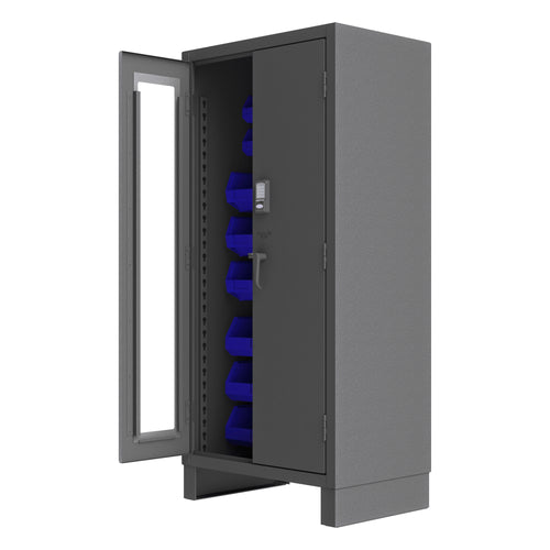 Access Control Cabinet, 30 Blue Bins