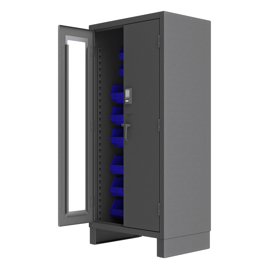 Access Control Cabinet, 30 Blue Bins
