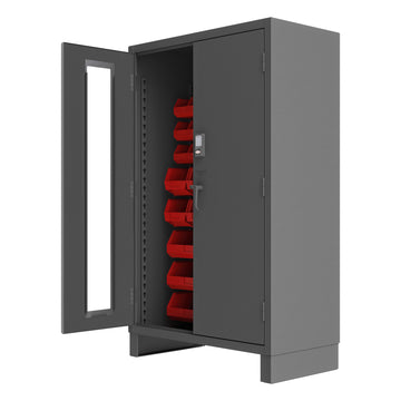 Access Control Cabinet, 42 Red Bins