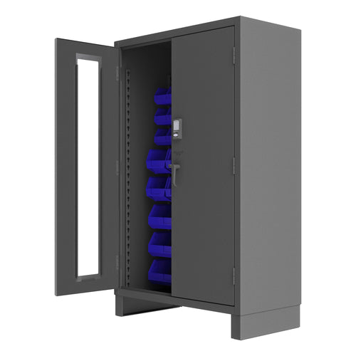 Access Control Cabinet, 42 Blue Bins