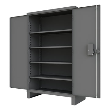 Access Control Cabinet, 4 Shelves, Gray