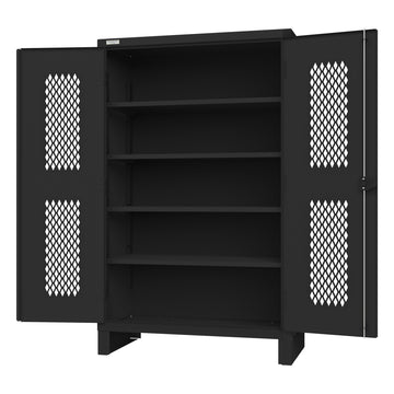 Cabinet, 4 Shelves, Black