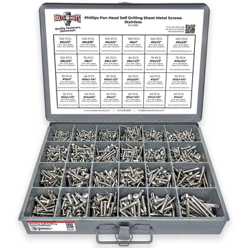 Phillips Pan Head Self Drilling Sheet Metal Screws Stainless  - 1421 PCS