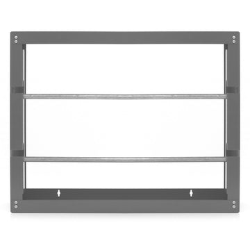 Wire Spool Rack, 2 Rods, Gray