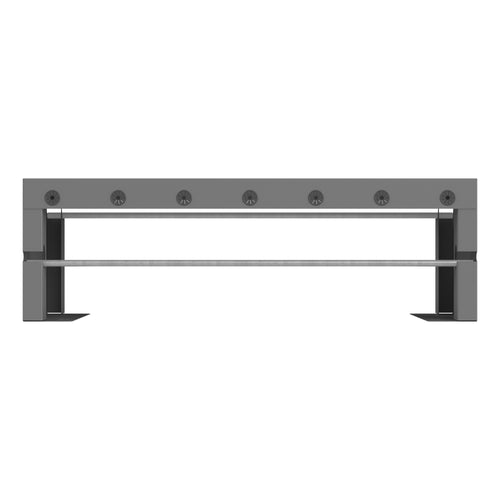 Wire Spool Rack Attachment, 2 Rod, Gray