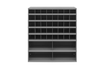12" Deep, 44 Opening Bin, Gray