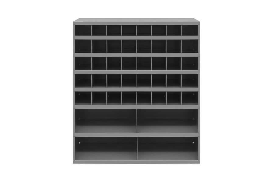 12" Deep, 44 Opening Bin, Gray