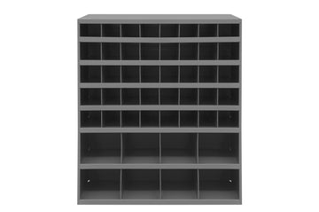 12" Deep, 48 Opening Bin, Gray