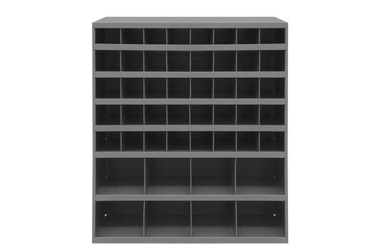 12" Deep, 48 Opening Bin, Gray