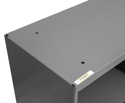 12" Deep, 48 Opening Bin, Gray