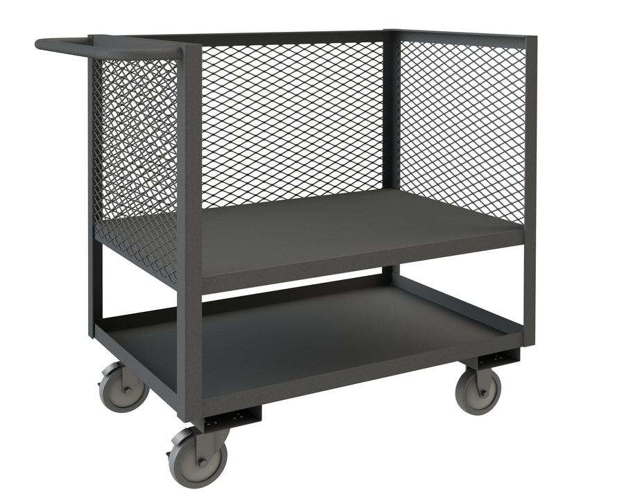 3 Sided Mesh Truck, 2 Shelves