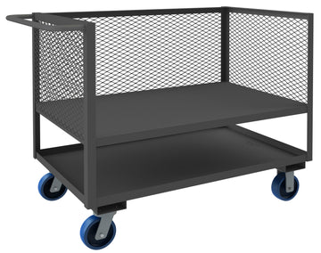 3 Sided Mesh Truck, 2 Shelves