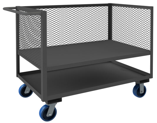 3 Sided Mesh Truck, 2 Shelves