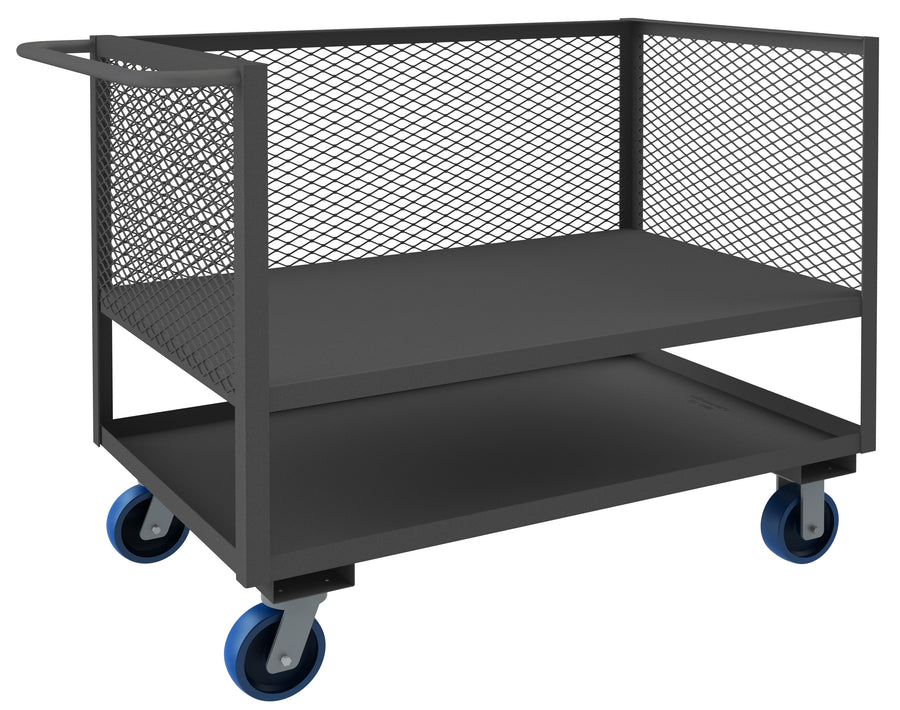 3 Sided Mesh Truck, 2 Shelves