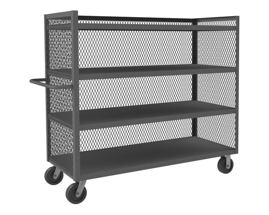 3 Sided Mesh Truck, 4 Shelves
