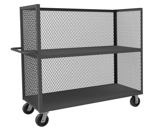 3 Sided Mesh Truck, 2 Shelves