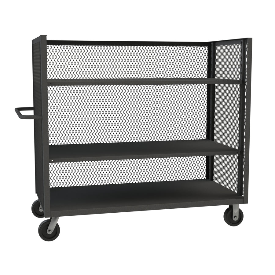 3 Sided Mesh Truck, 2 Adjustable Shelves