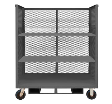 3 Sided Mesh Truck, 3 Shelves, No Handle