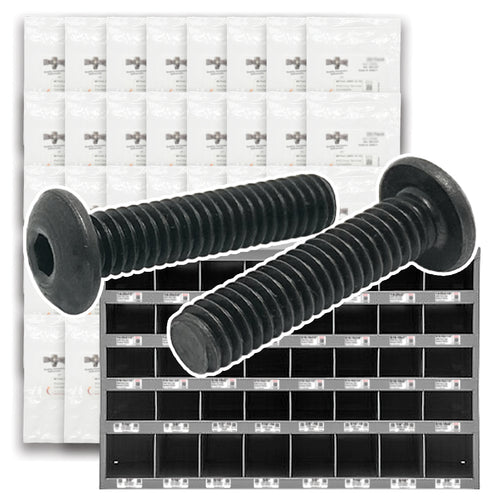 Alloy Button Socket Head Cap Screws Black Oxide- 1656 PCS