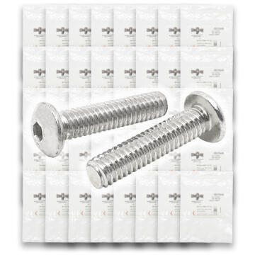 Metric Stainless A2-70 Button Socket Head Cap Screws - 1510 PCS