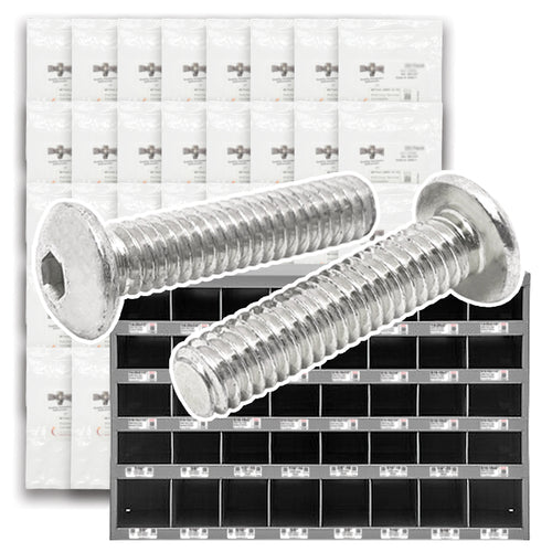 Stainless Steel Button Socket Head Cap Screws - 1656 PCS