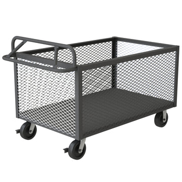 4 Sided Mesh Box Truck, Ergonomic Handle