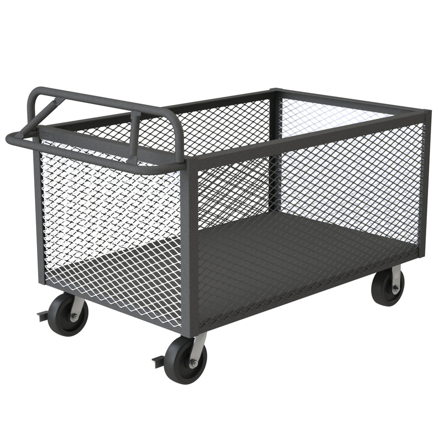 4 Sided Mesh Box Truck, Ergonomic Handle