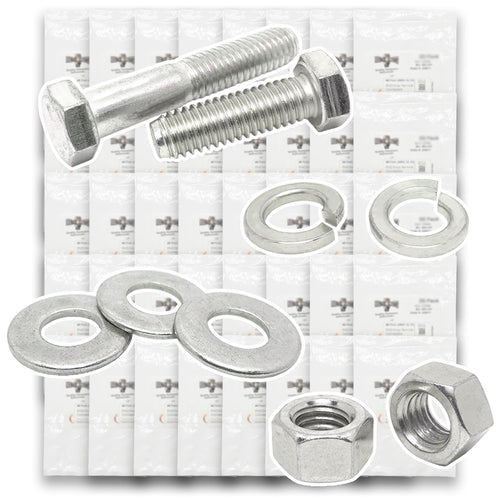 Metric Class A4 Stainless Coarse Hex Cap Screws, Hex Nuts, Flat & Lock Washers - 2011 PCS