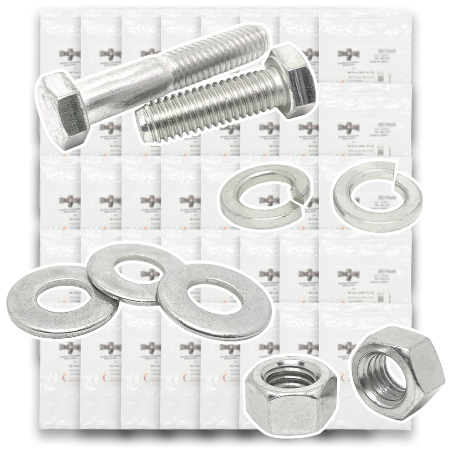 Metric Class A4 Stainless Coarse Hex Cap Screws, Hex Nuts, Flat & Lock Washers - 2011 PCS