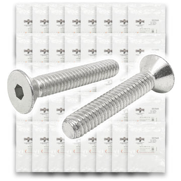 18-8 Stainless Steel Flat Socket Head Cap Screws Coarse Thread - 904 pcs