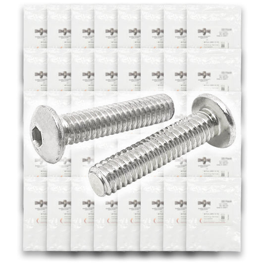 Inch 18-8 Stainless Steel Allen Button Head Socket Cap Screws Bolts Assortment - 904 PCS