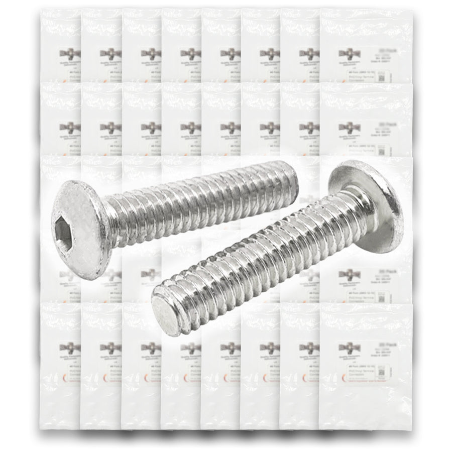 Inch 18-8 Stainless Steel Allen Button Head Socket Cap Screws Bolts Assortment - 904 PCS