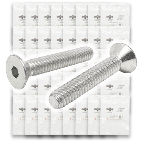 Metric A4-70 Stainless Steel Flat Socket Screws - 608 PCS