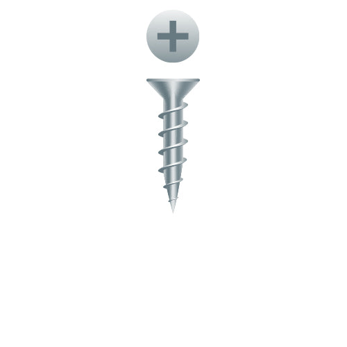 #6 Strong-Point Flat Head 6 x 5/8, PH, Zinc
