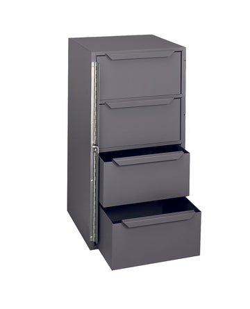 4 Drawer, Steel, Pad-Lockable Hinge