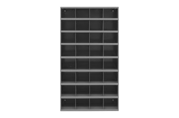 12" Deep, Tall 32 Opening Bin, Gray
