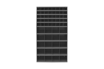 12" Deep, Tall 60 Opening Bin, Gray