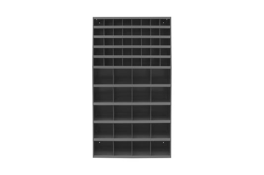 12" Deep, Tall 60 Opening Bin, Gray