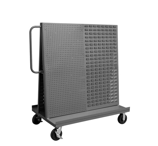 A-Frame Truck, Louvered, Pegboard, Gray