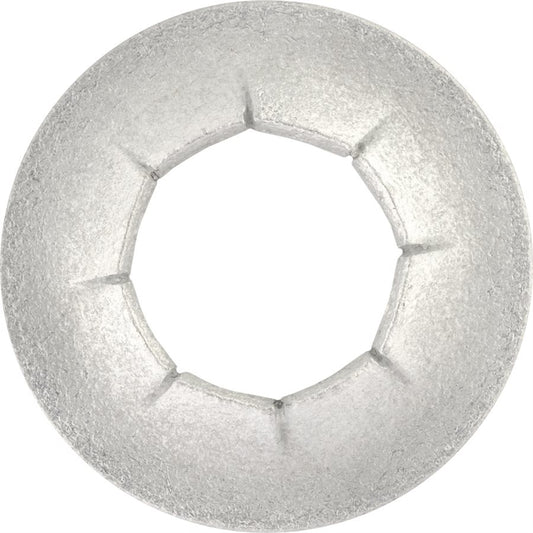 1/2" Stud, Sheered Push On Retainer, 8 Prongs, Zinc Mechanical .0003 Minimum