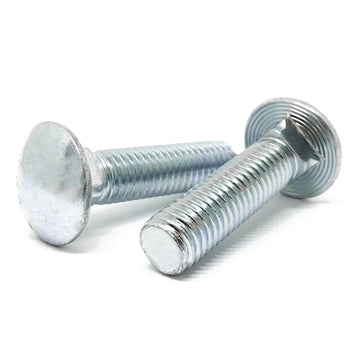 M12-1.75x50 Class 4.6 Round Head Carriage Bolts Zinc